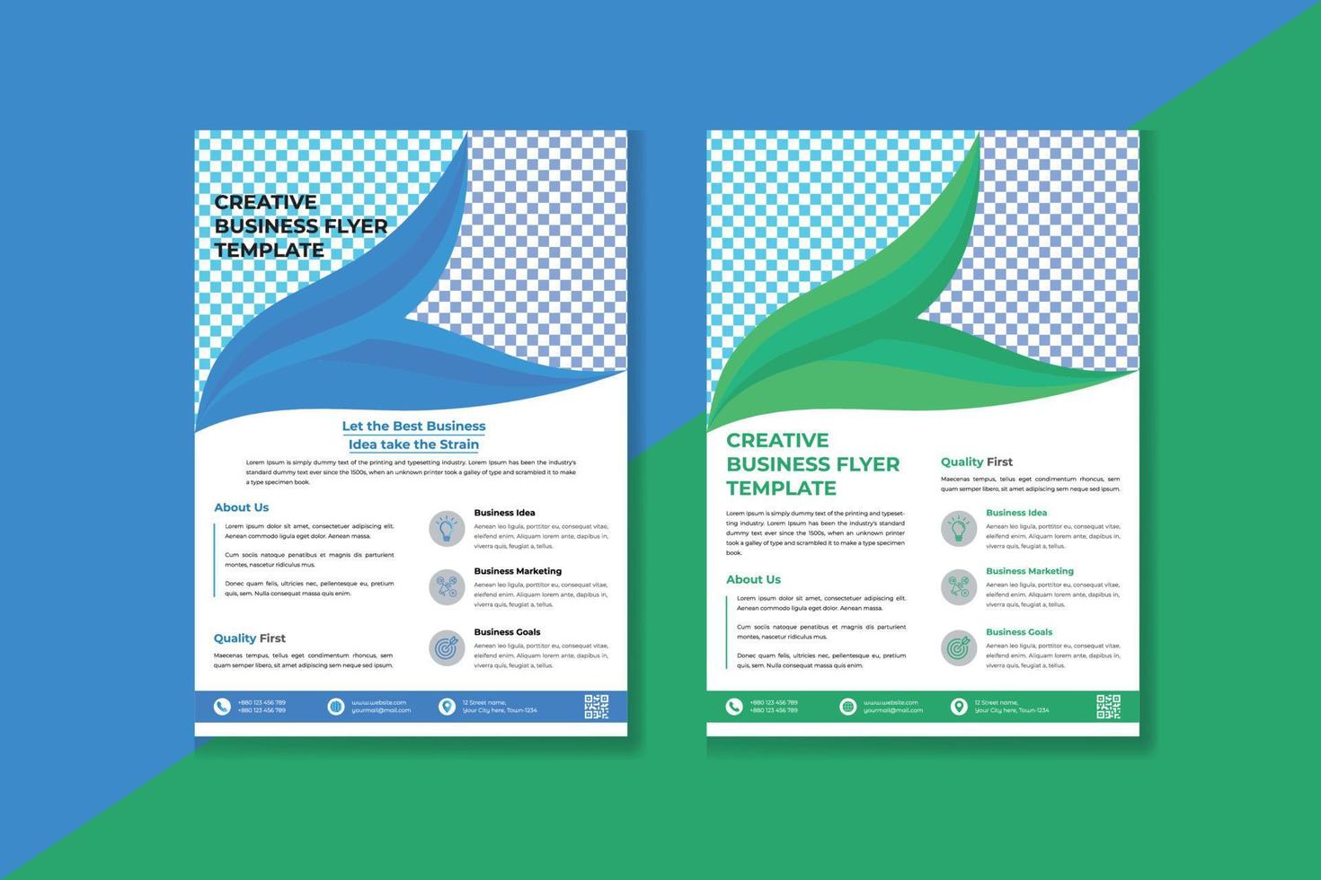 Modern Creative Corporate business flyer template vector