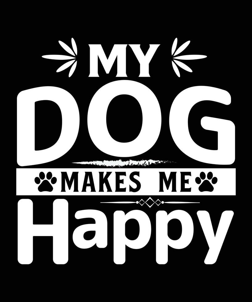 Here is my new Dogs T-shirt design. vector