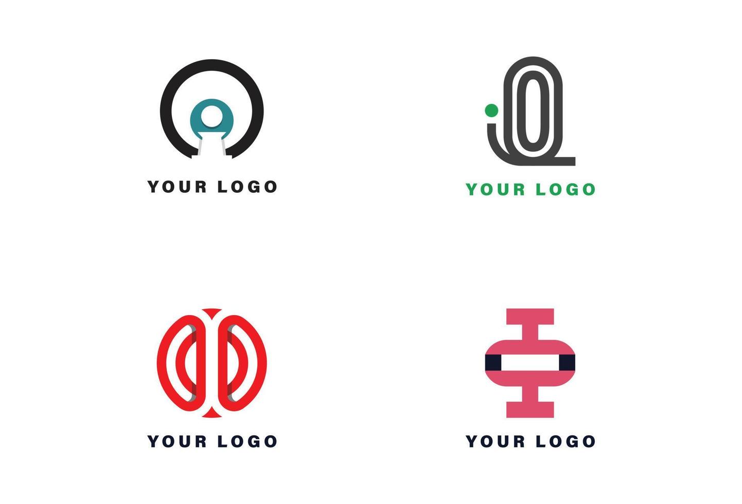 O I Letter Logo Design Template vector