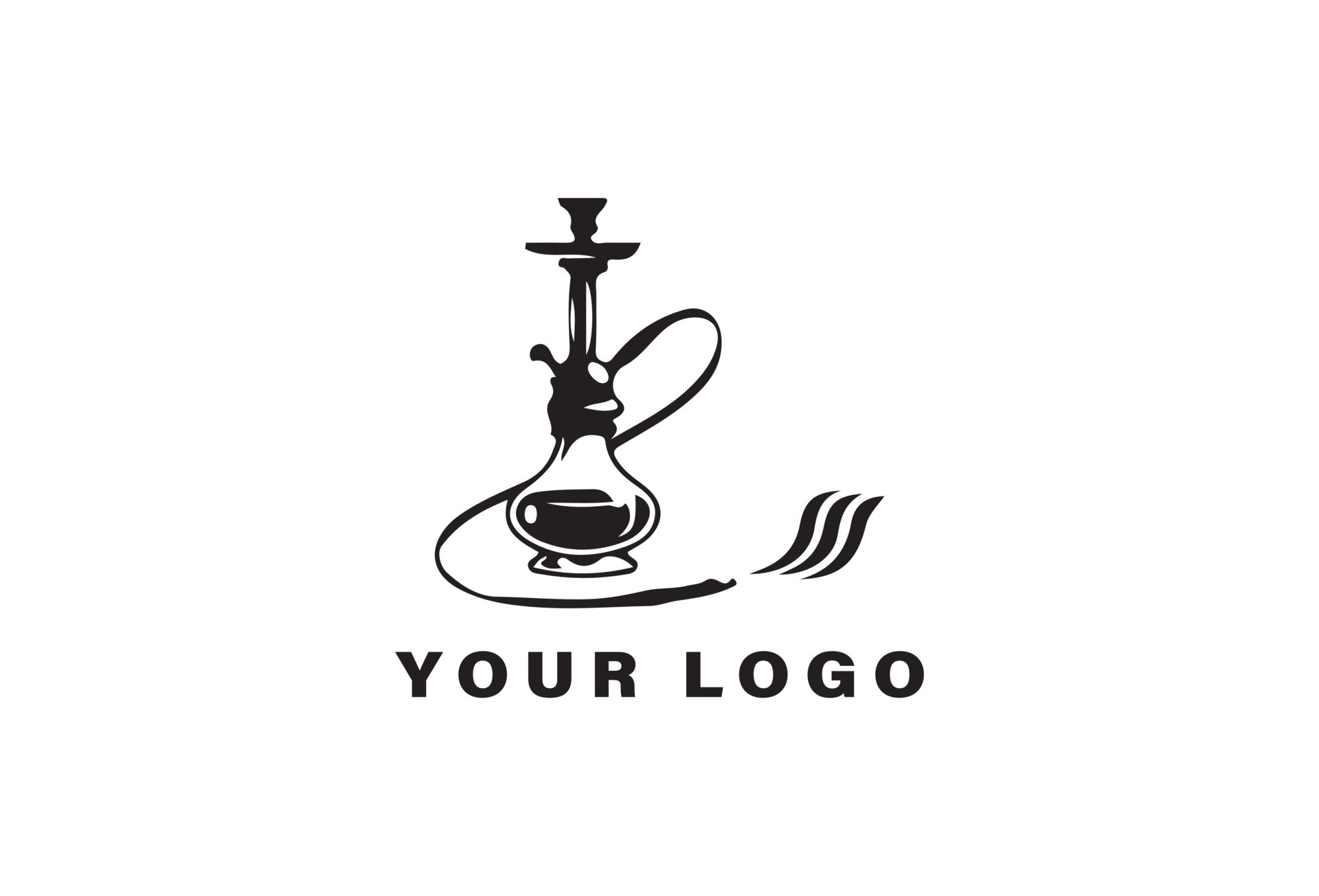 Shisha vector logo design template 13051748 Vector Art at Vecteezy