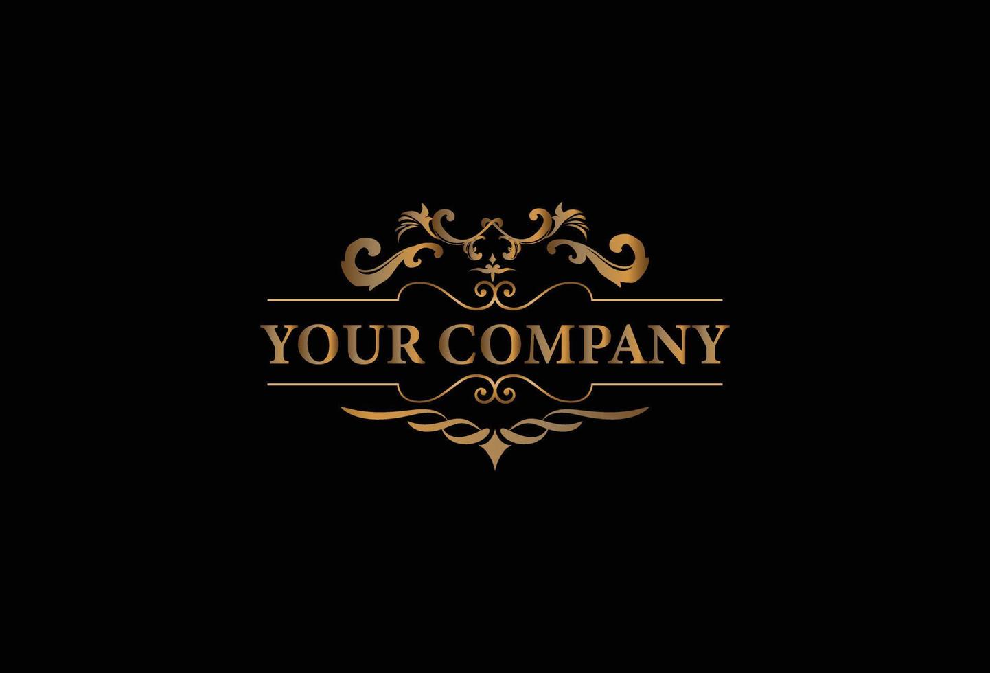 Luxury logo design template vector