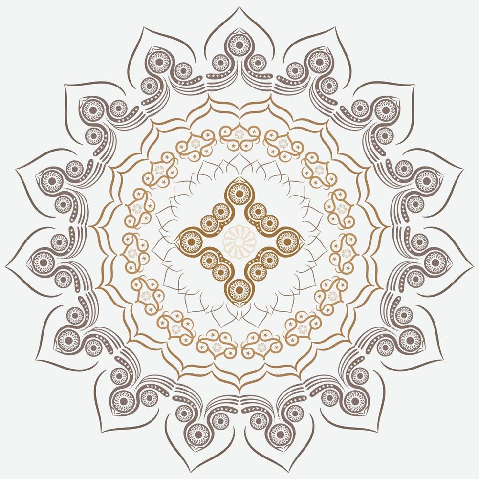 fondo islámico de mandala de lujo con patrón arabesco, diseño de portada de tarjeta de boda de fondo oranamental vector