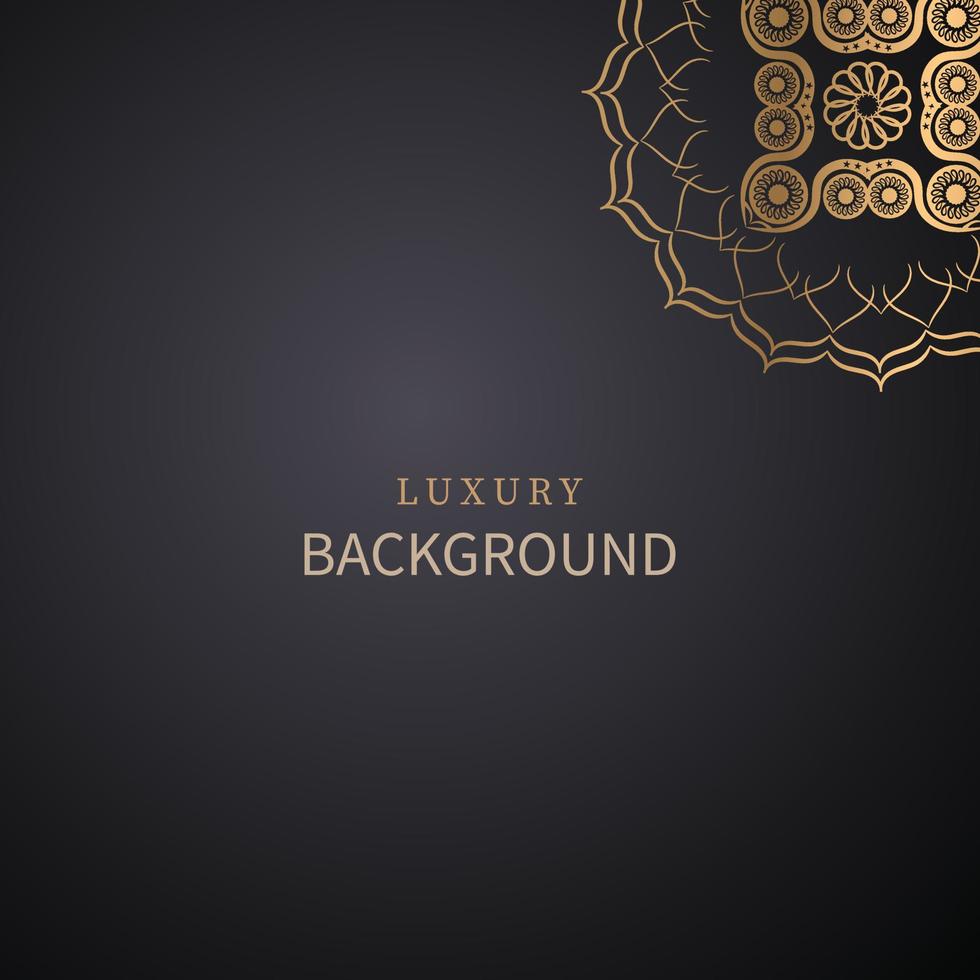 Luxury mandala islamic background with arabesque pattern, oranamental background wedding card cover design vector