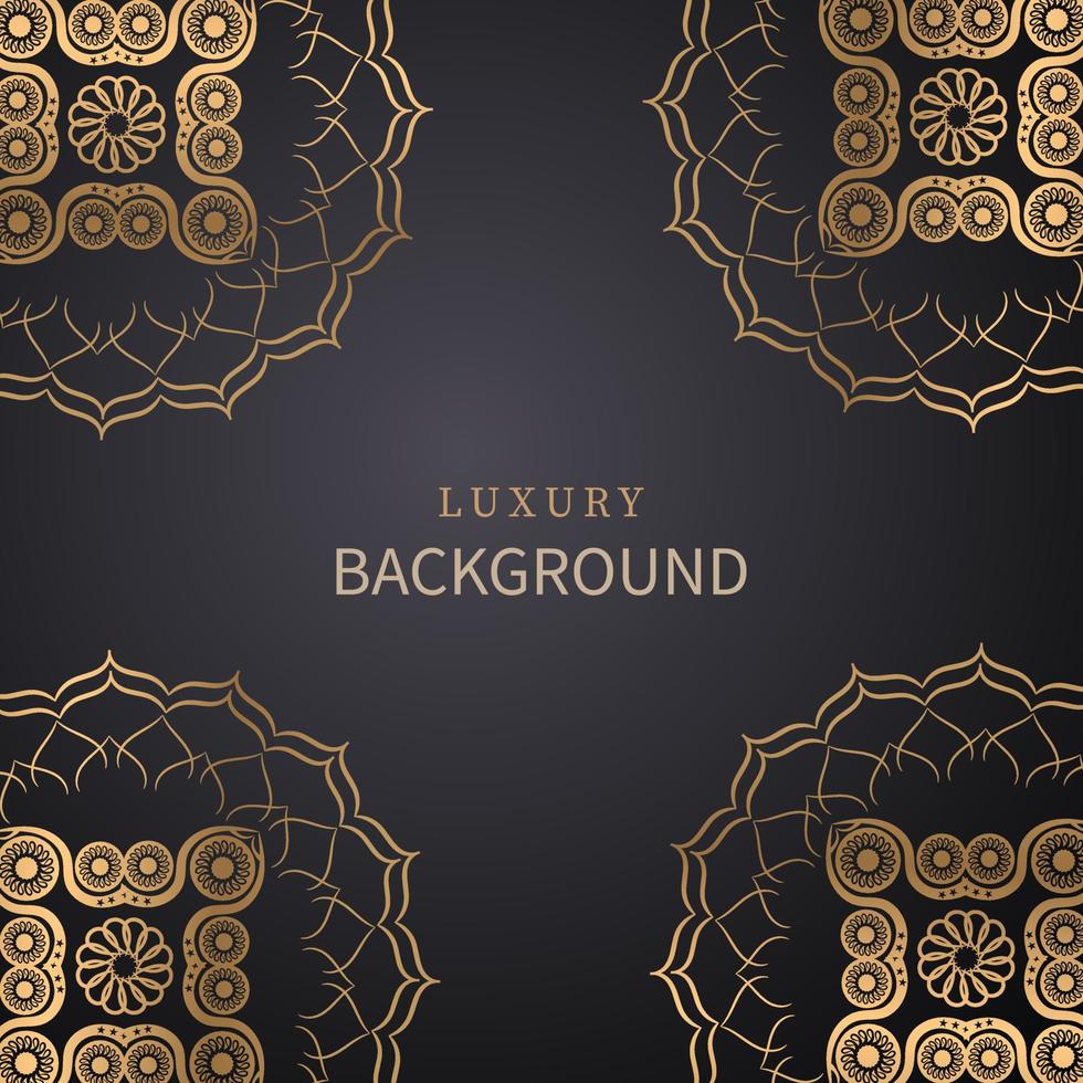 invitation card templates with gold patterned and crystals color luxury mandala background with golden arebesque pattern arabic islamic east style. ramadan style decorative mandala, flyer banner vector