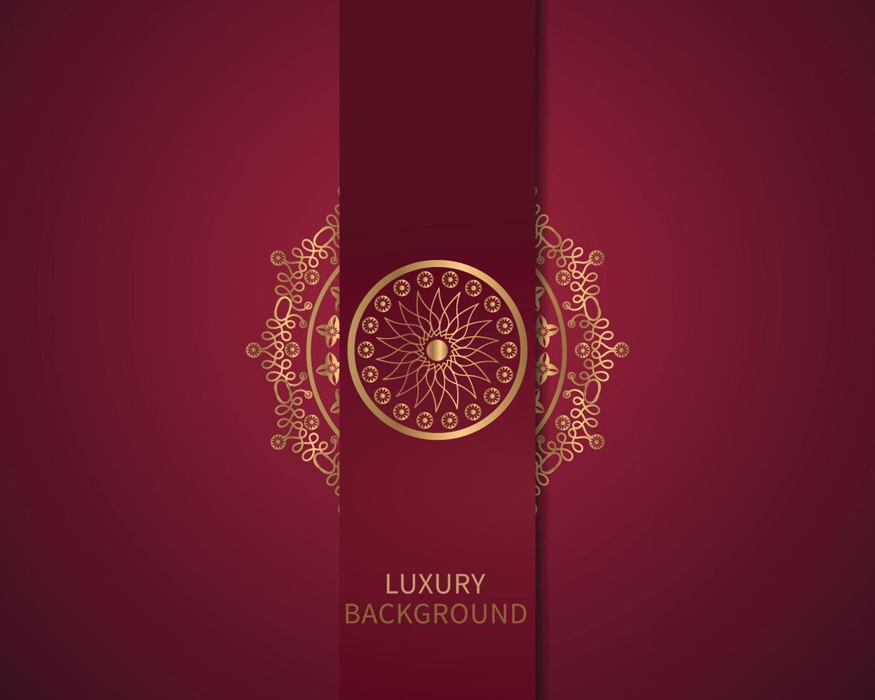 invitation card templates with gold patterned and crystals color luxury mandala background with golden arebesque pattern arabic islamic east style. ramadan style decorative mandala, flyer banner vector