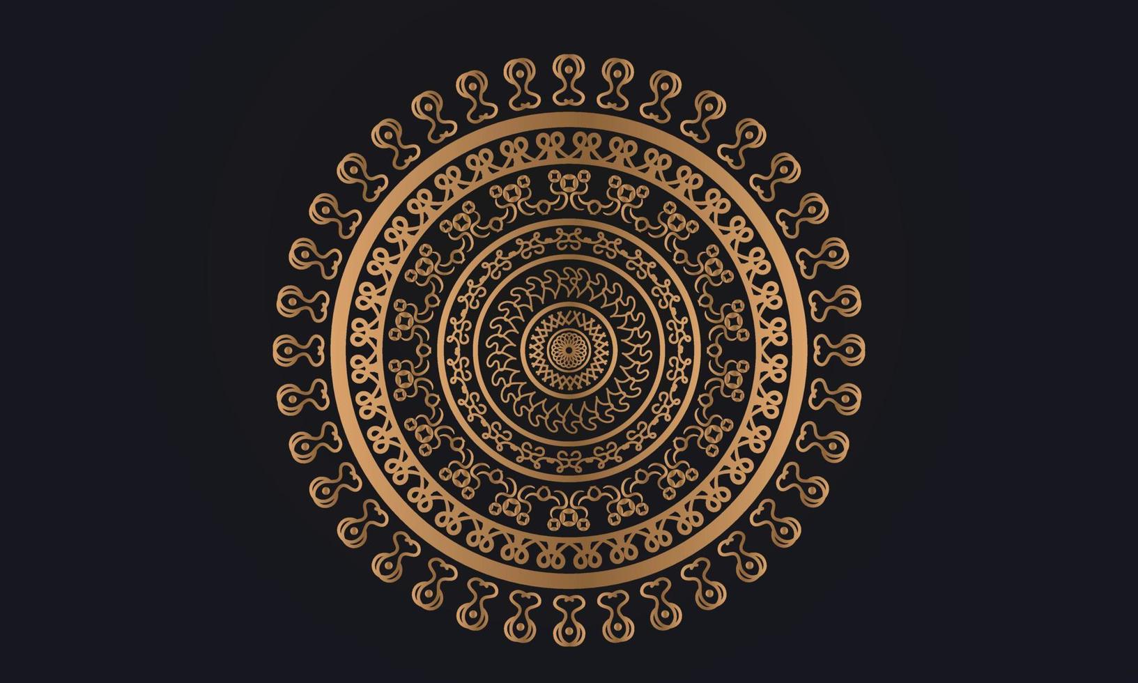 Luxury mandala islamic background with arabesque pattern, oranamental background wedding card cover design vector