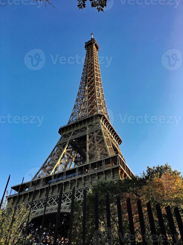 A panoramic view of Paris in the summer photo