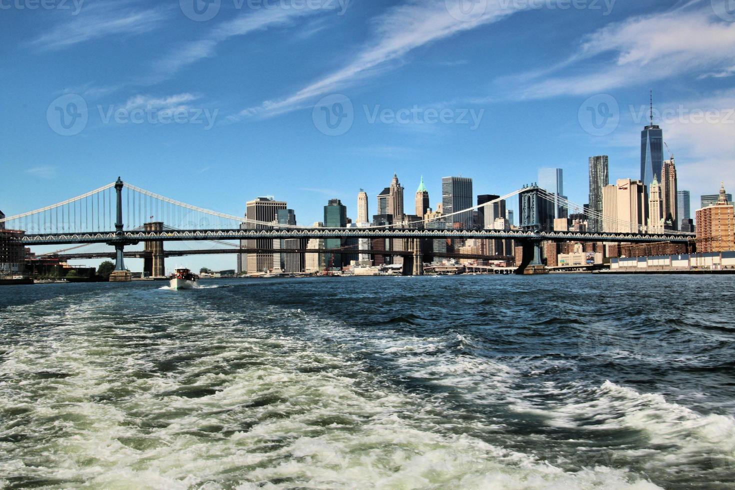 A Panoramic view of New York city in the USA photo