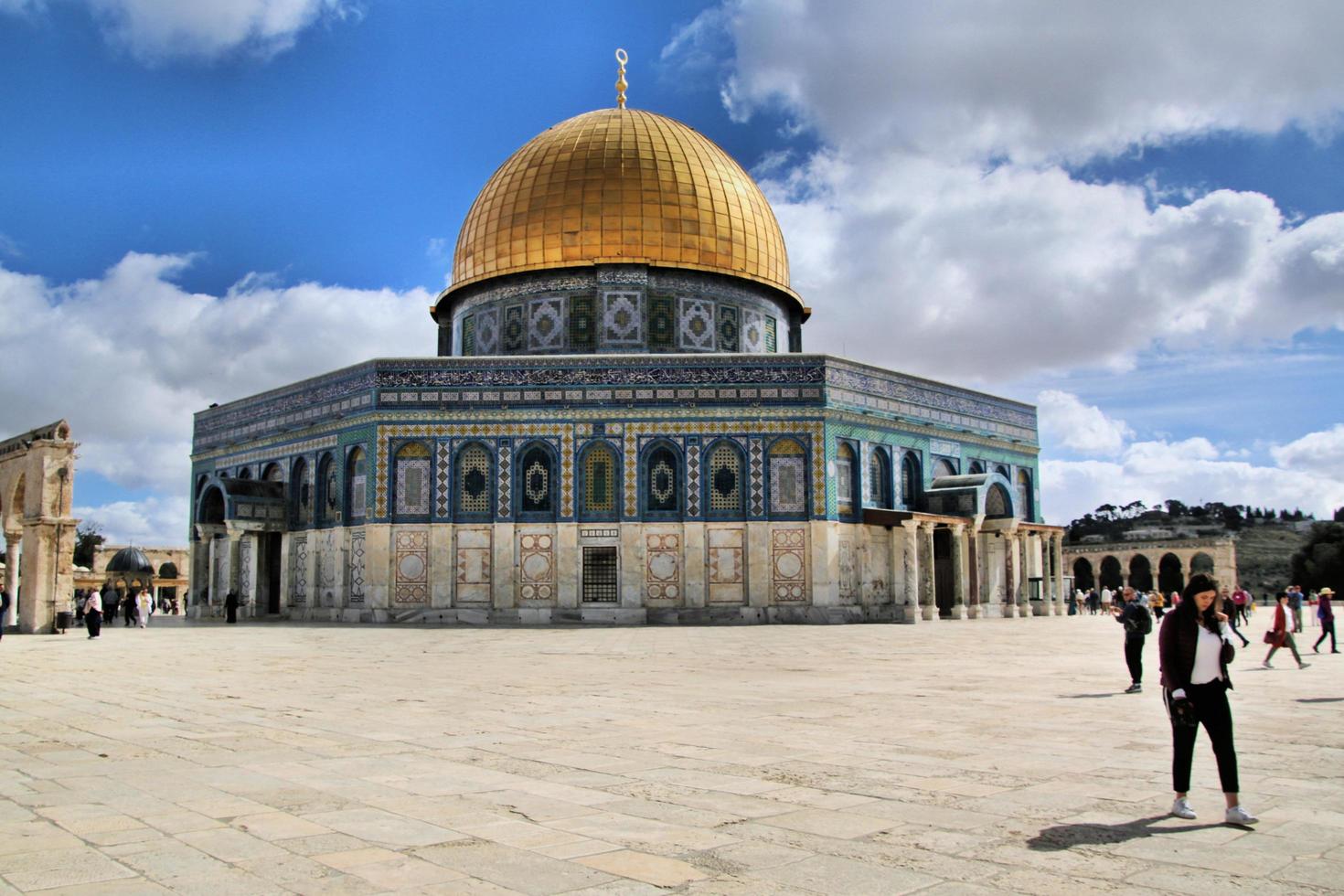Jerusalem in Israel in May 2019. A view of the Dome of the Rock in Jerusalem photo