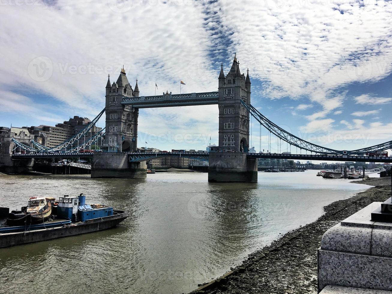 A view of Tower Bridge in London photo