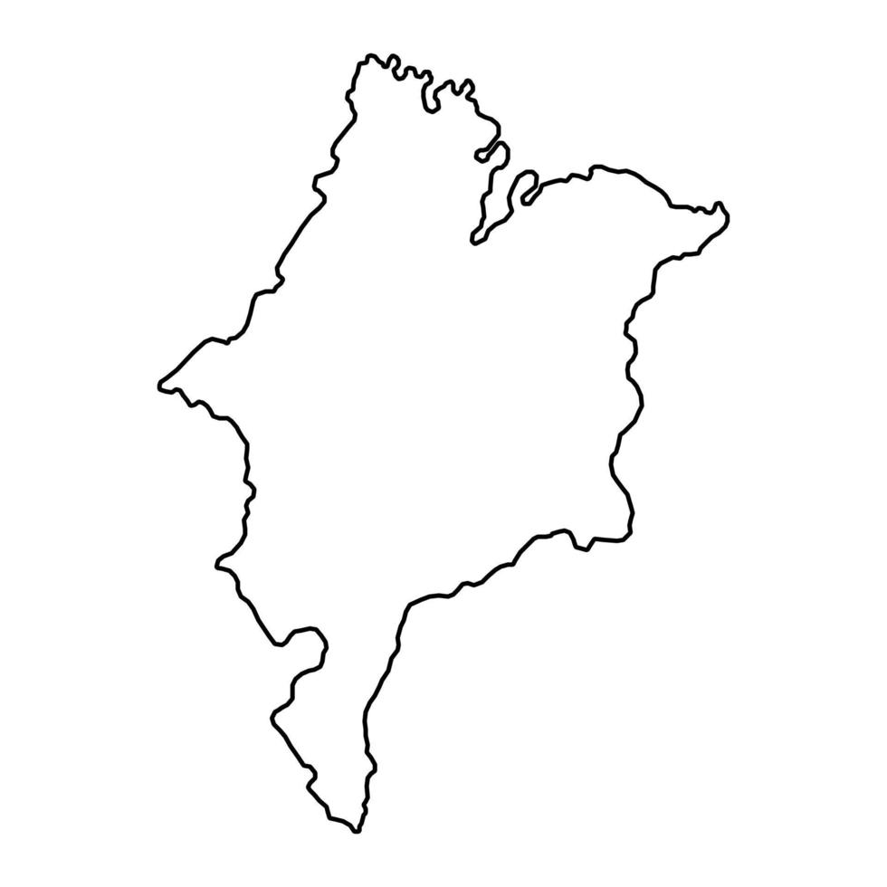 Maranhao Map, state of Brazil. Vector Illustration.