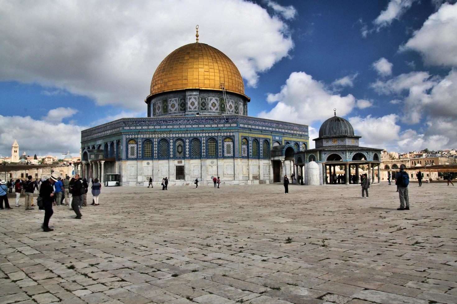 Jerusalem in Israel in May 2019. A view of the Dome of the Rock in Jerusalem photo