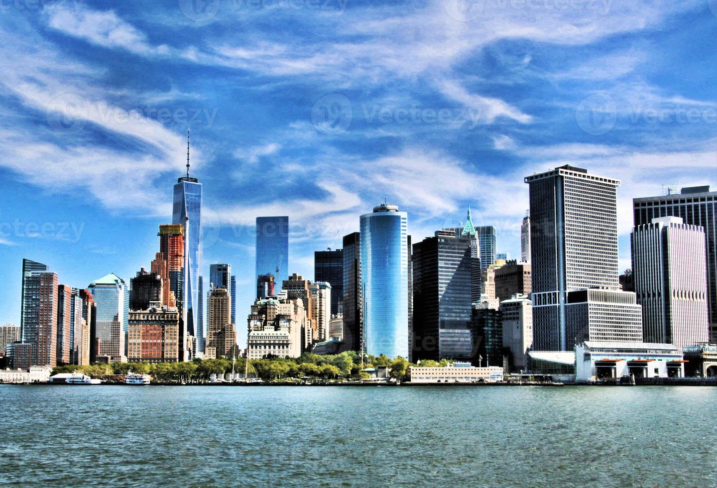 A panoramic view of New York City in the USA photo