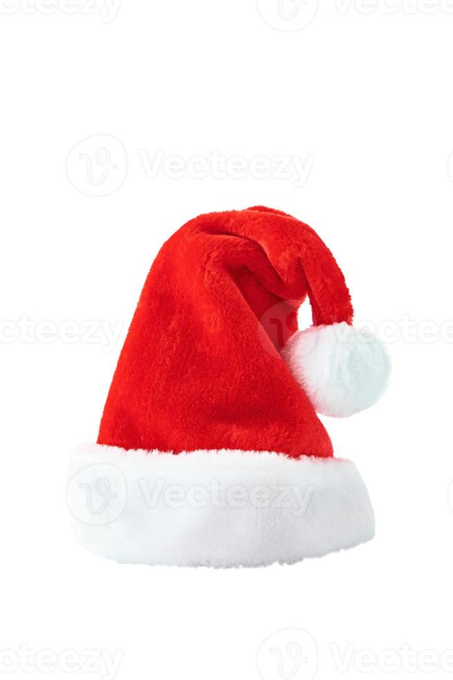 Santa Claus red hat on white background isolate. Christmas and New Year concept photo