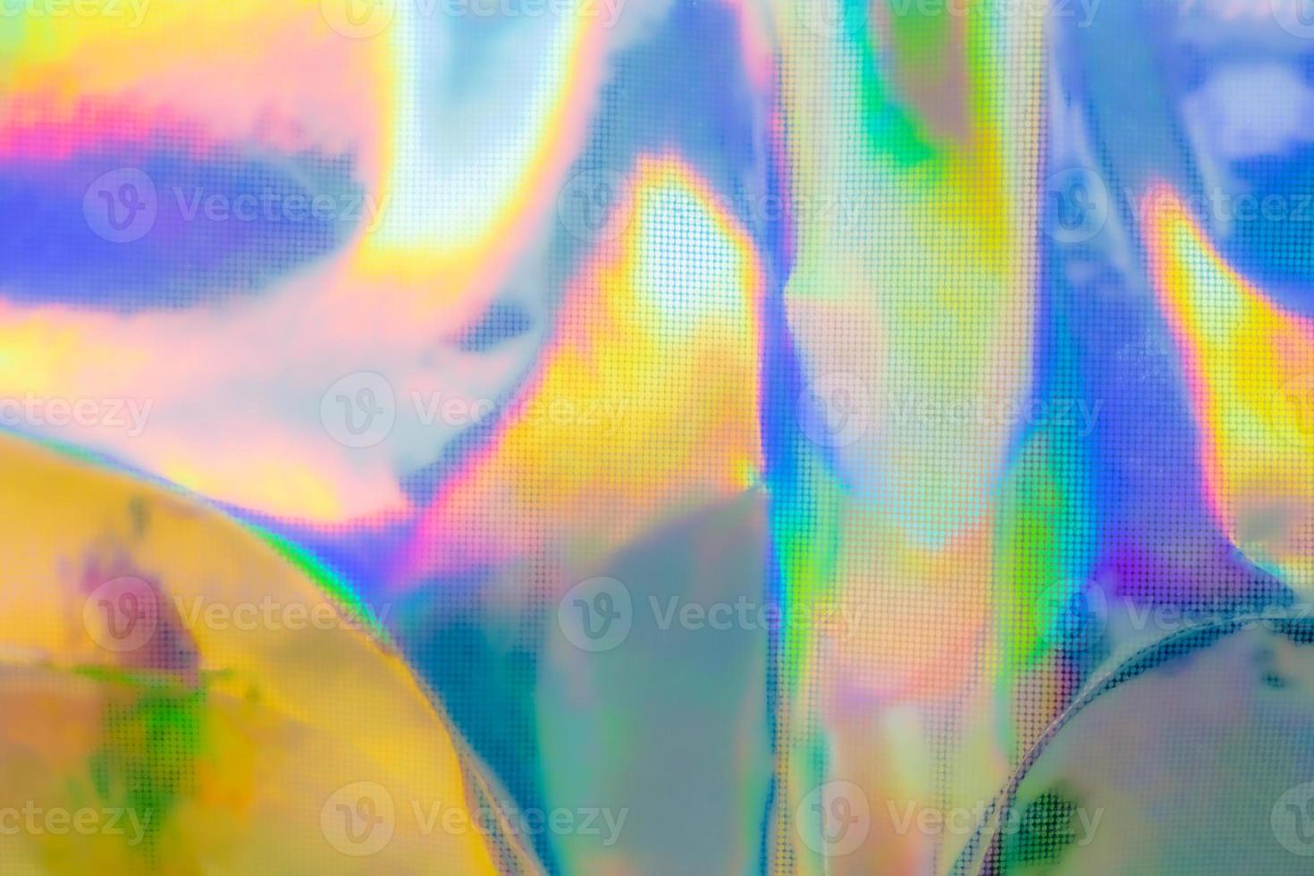 Holographic rainbow foil iridescent texture abstract hologram background photo