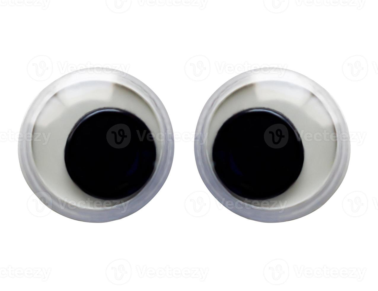 Googly eye Isolated on white background photo