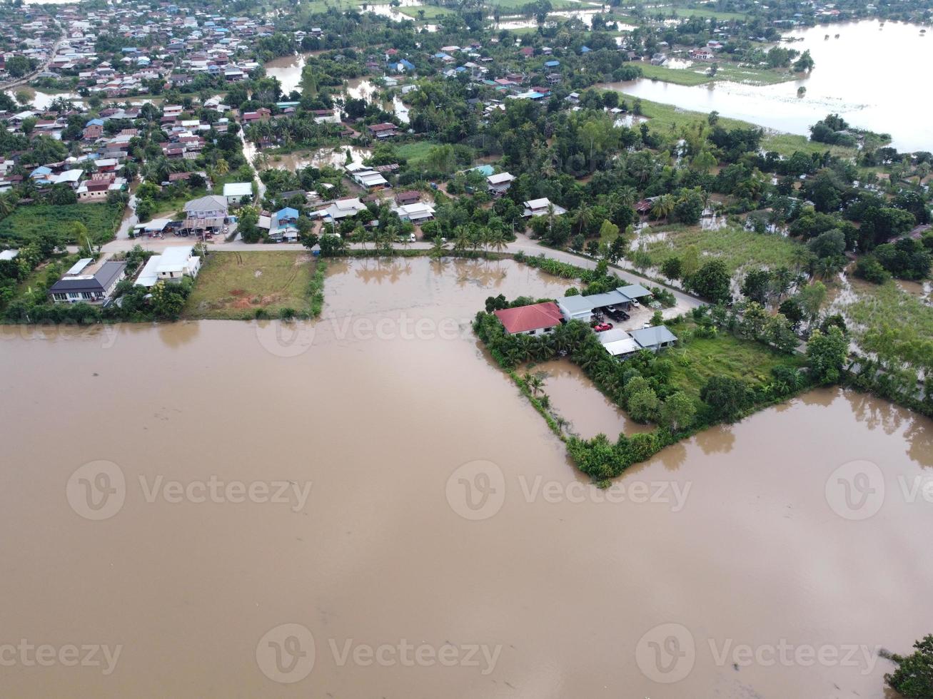 Flooding in rural communities in Thailand caused by storms causing heavy rains to continue photo
