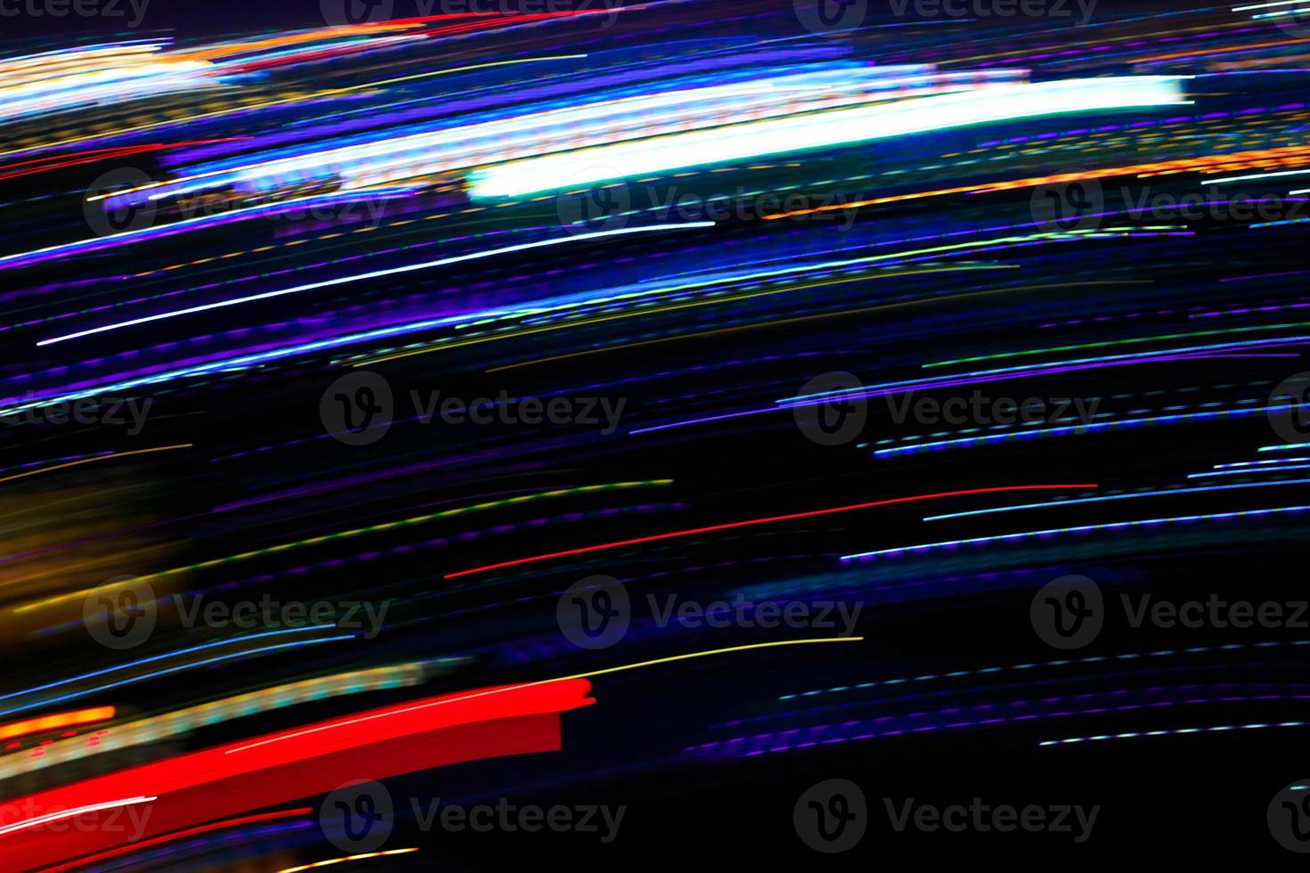 Abstract motion city night lighting. photo