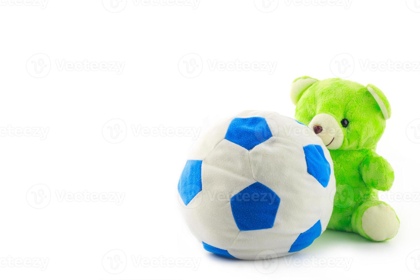 blue and white cloth ball toy photo