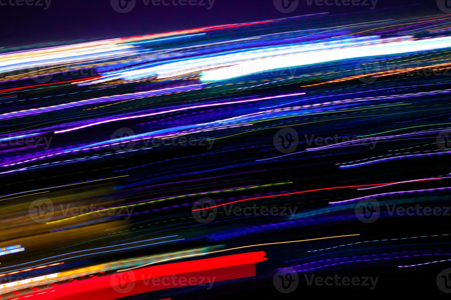 Abstract motion city night lighting. photo