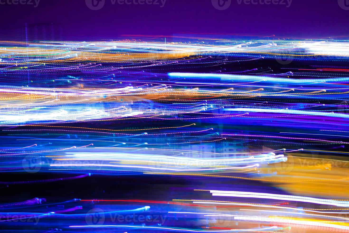 Abstract motion city night lighting. photo