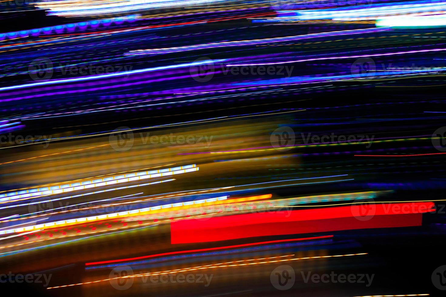 Abstract motion city night lighting. photo