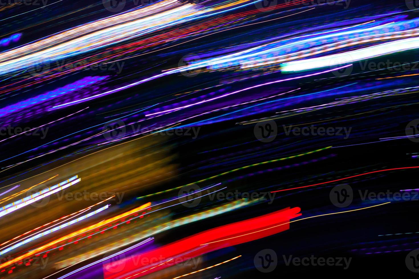 Abstract motion city night lighting. photo