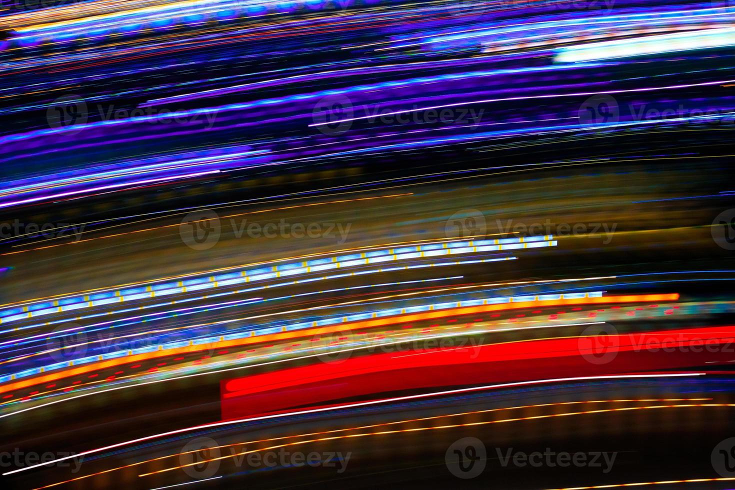 Abstract motion city night lighting. photo