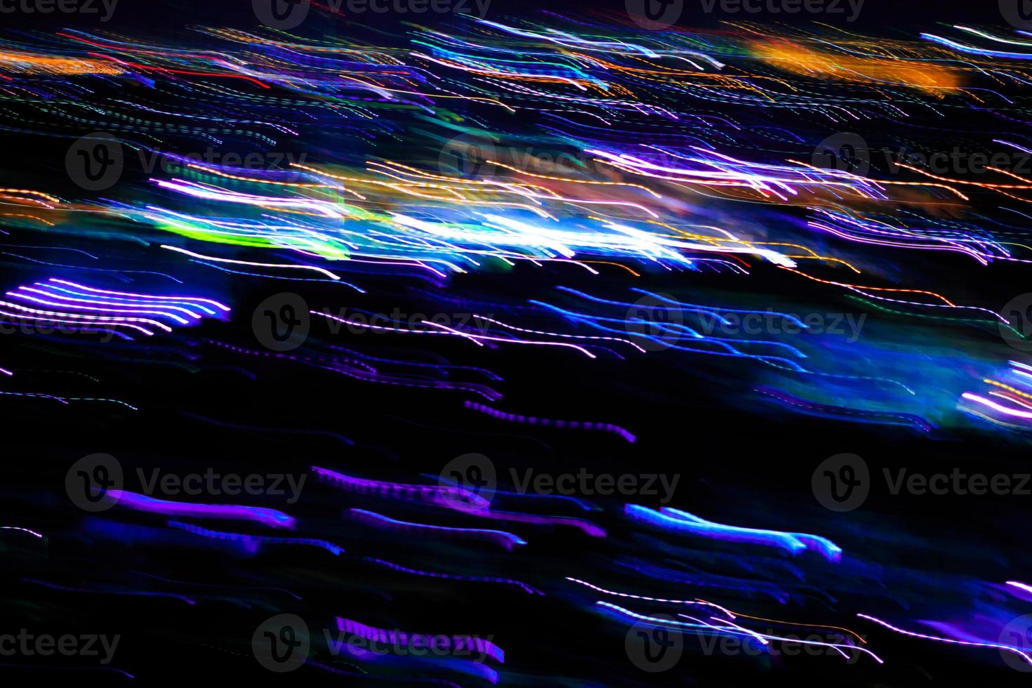 iluminación nocturna de la ciudad de movimiento abstracto. foto