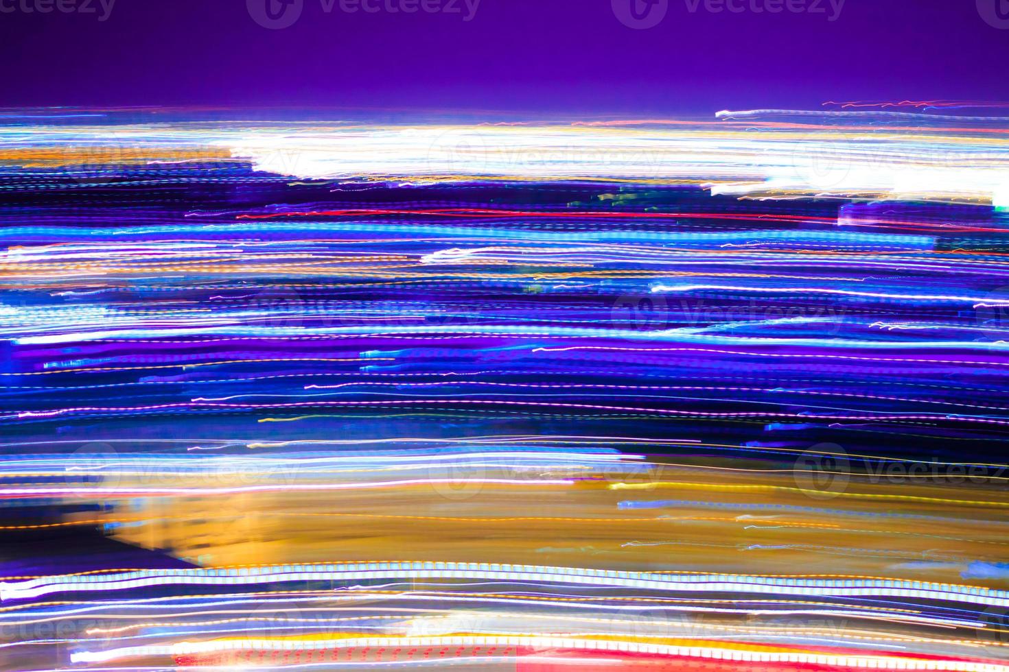 Abstract motion city night lighting. photo