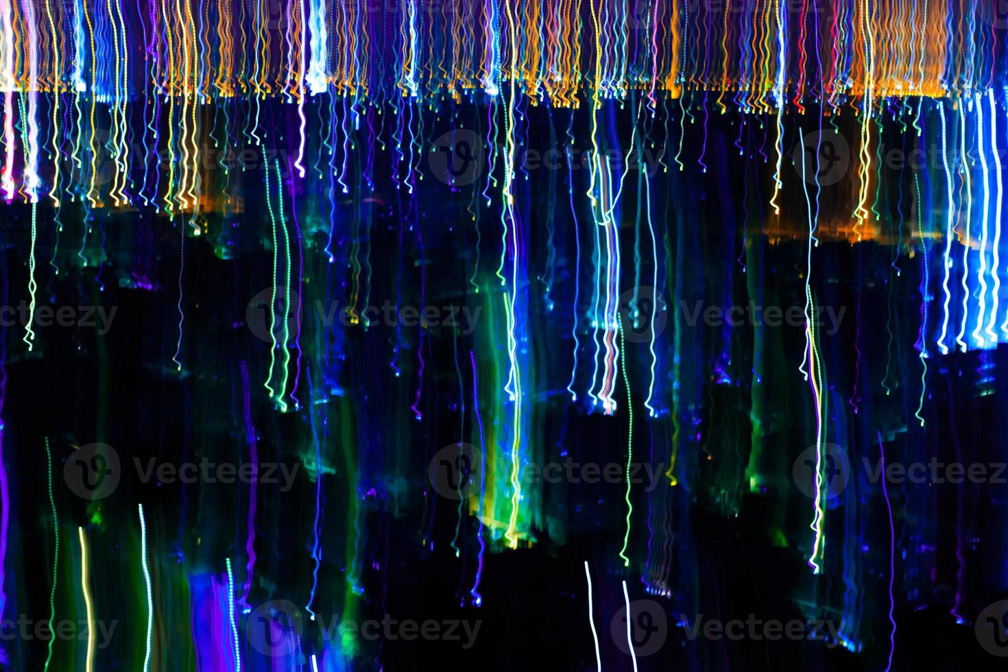 Abstract motion city night lighting. photo