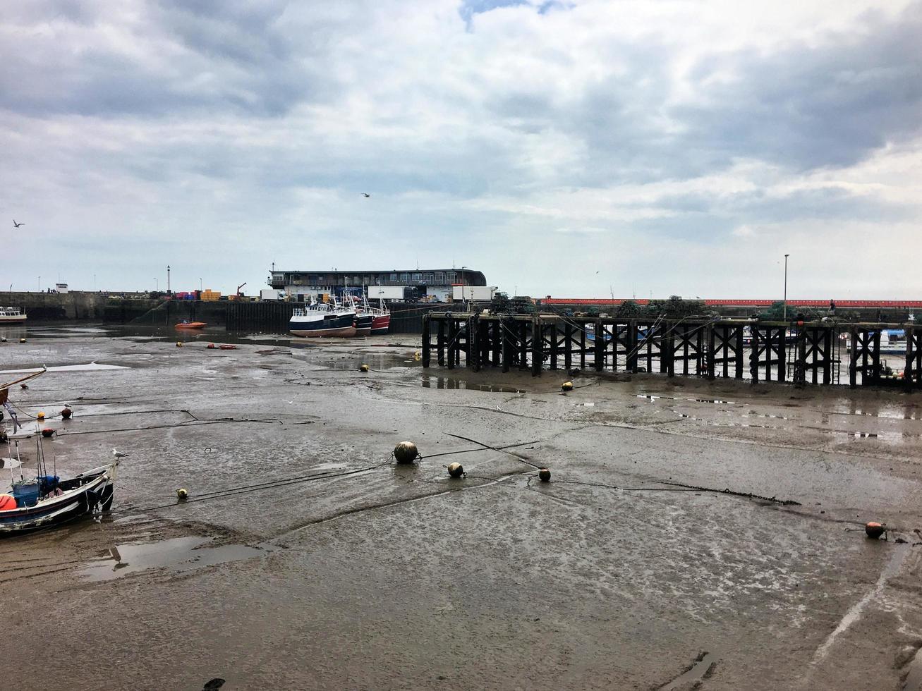 una vista del mar en bridlington en yorkshire foto