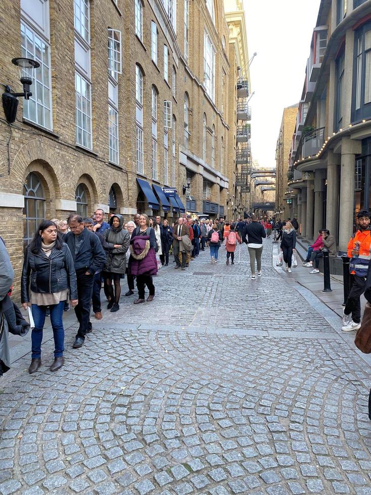 London in the UK in September 2022. People in a queue to see the Queen lying in state. photo