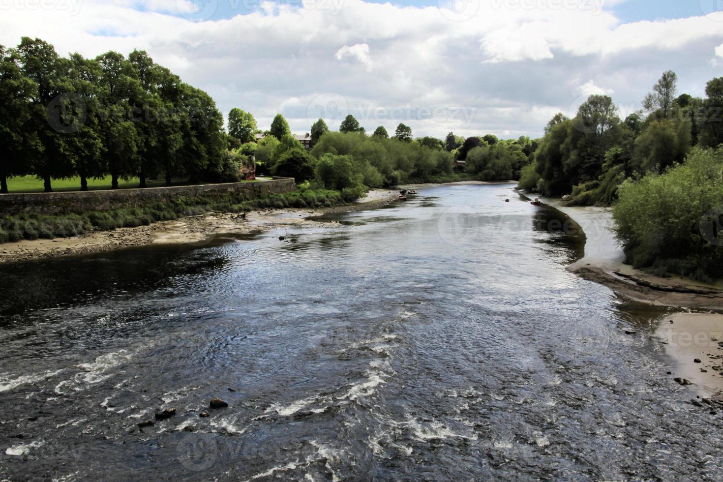 una vista del río dee en chester foto