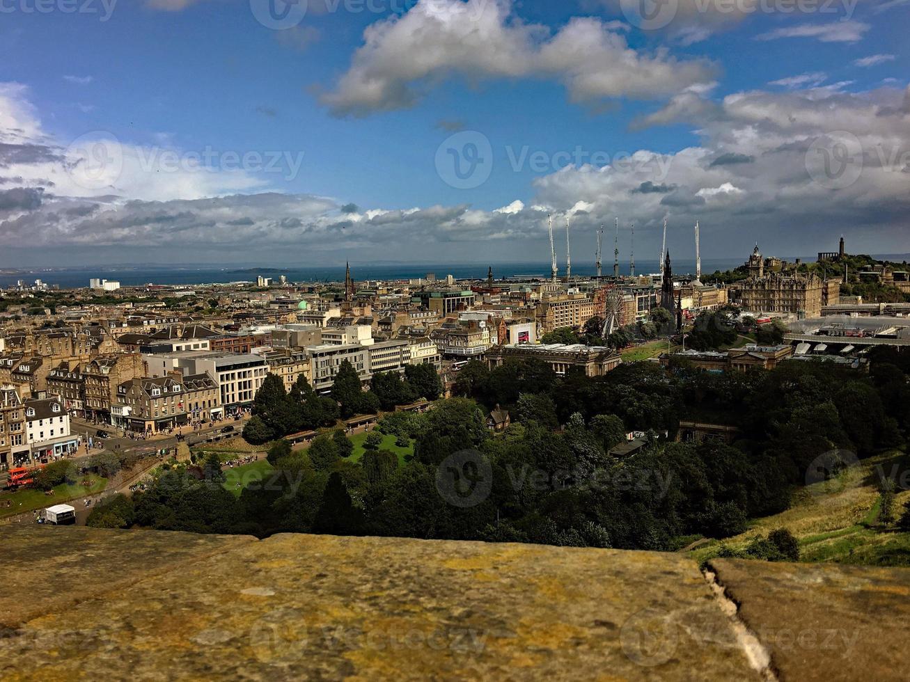 A panoramic view of Ediburgh photo