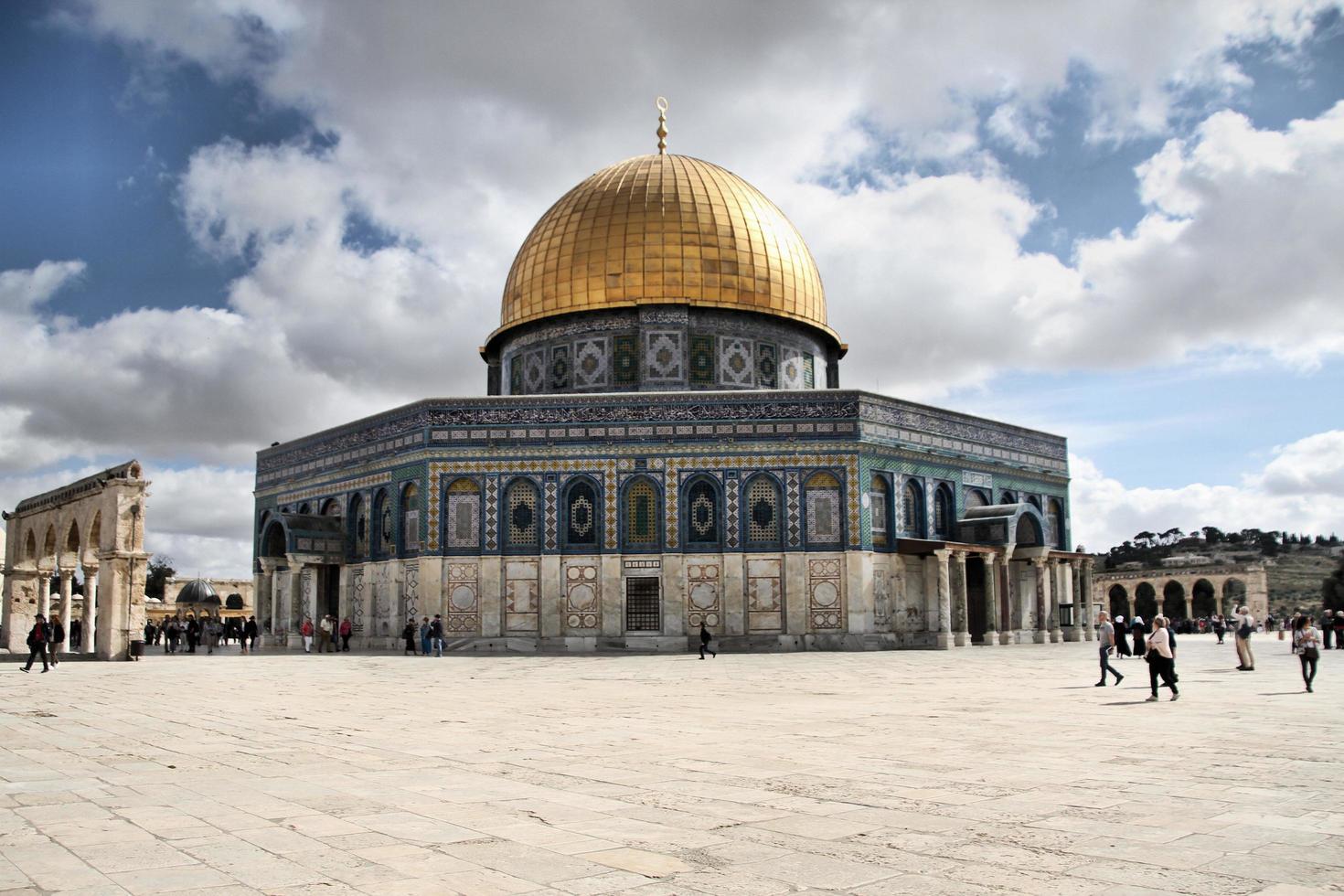 Jerusalem in Israel in May 2019. A view of the Dome of the Rock in Jerusalem photo