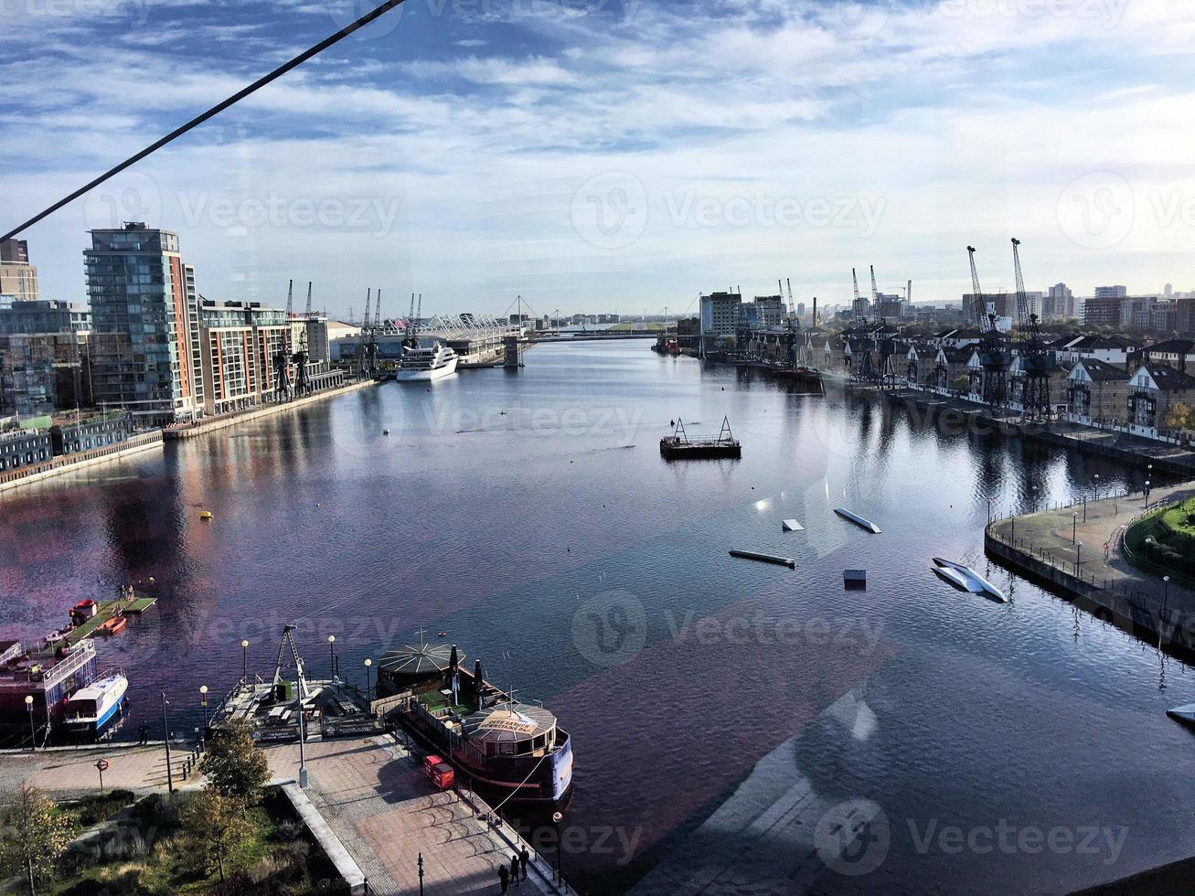 An aerial view of London photo