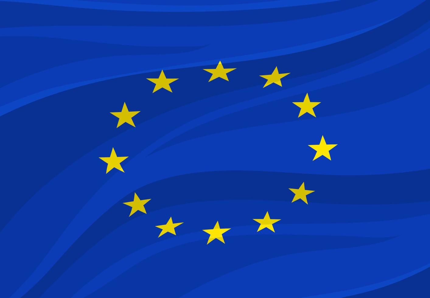 bandera de la unión europea. vector símbolo nacional de europa