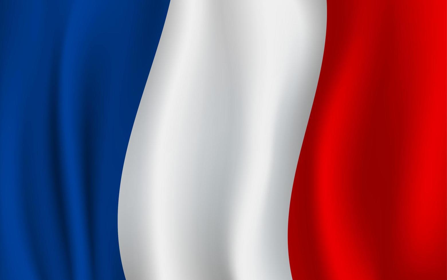 Vector flag of France. French national symbol