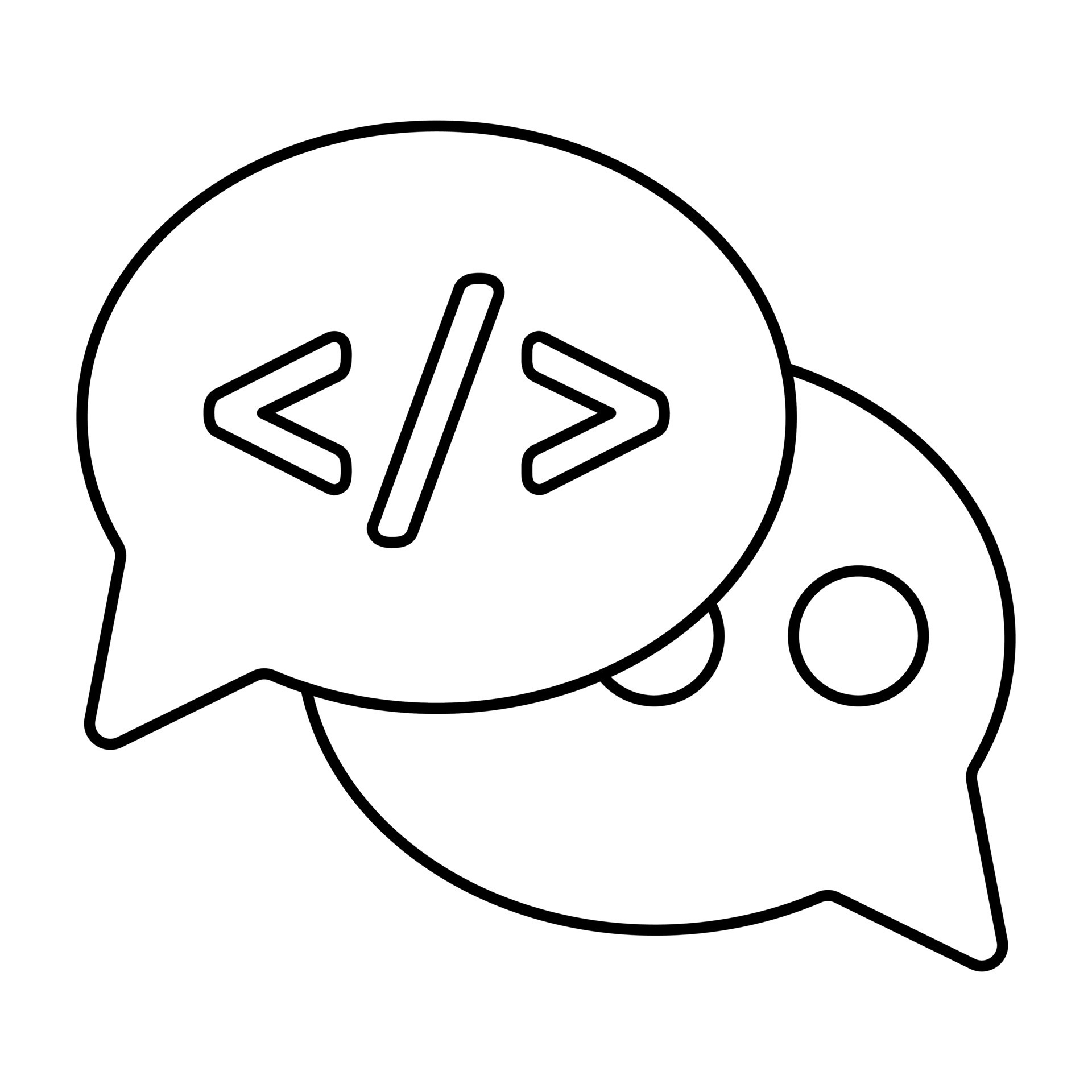 Premium download icon of coding chat 13055228 Vector Art at Vecteezy