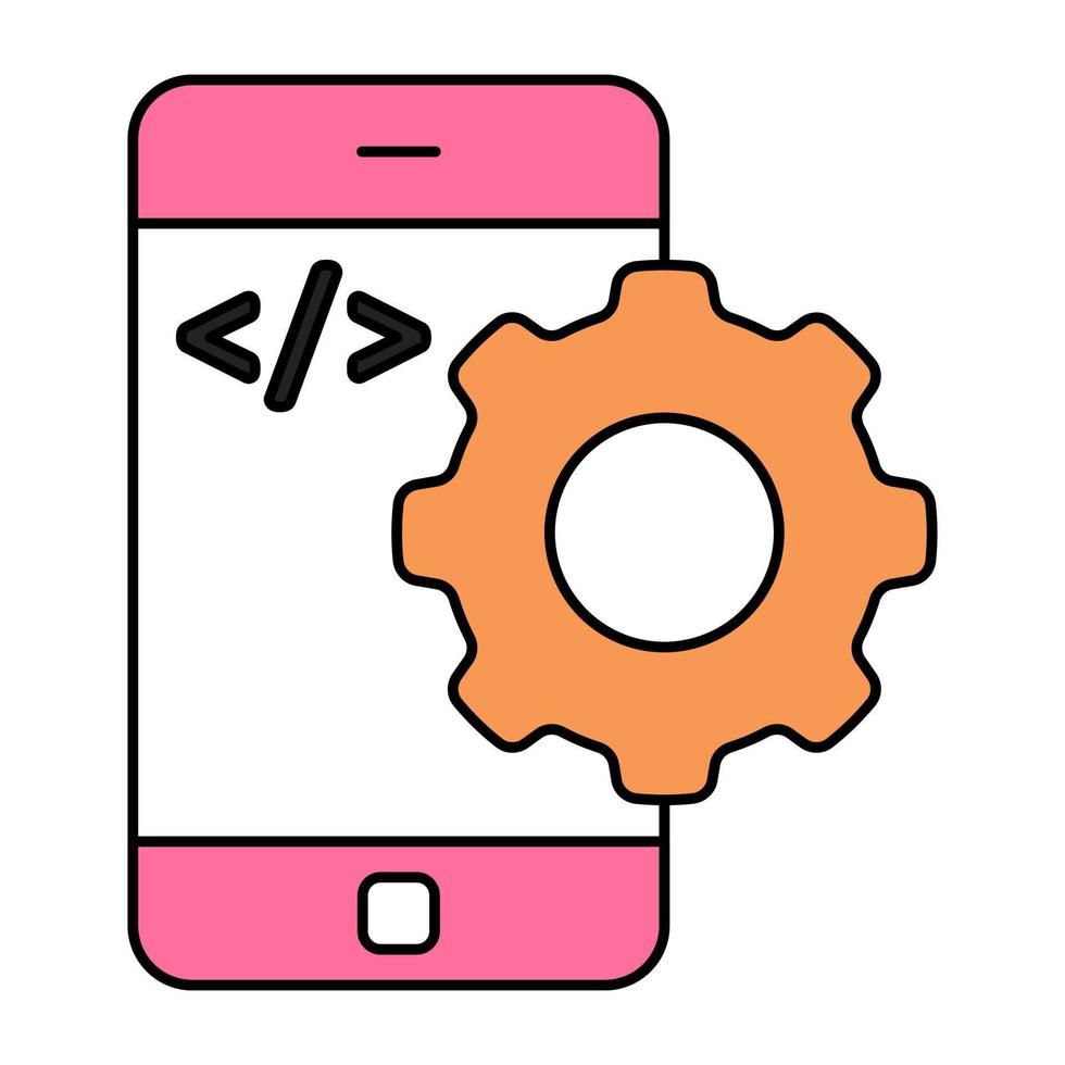 Web setting icon in flat design vector