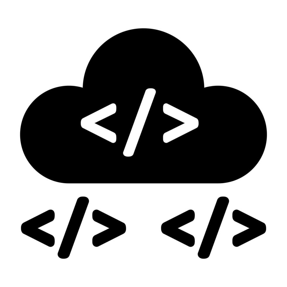 A unique design icon of web coding vector