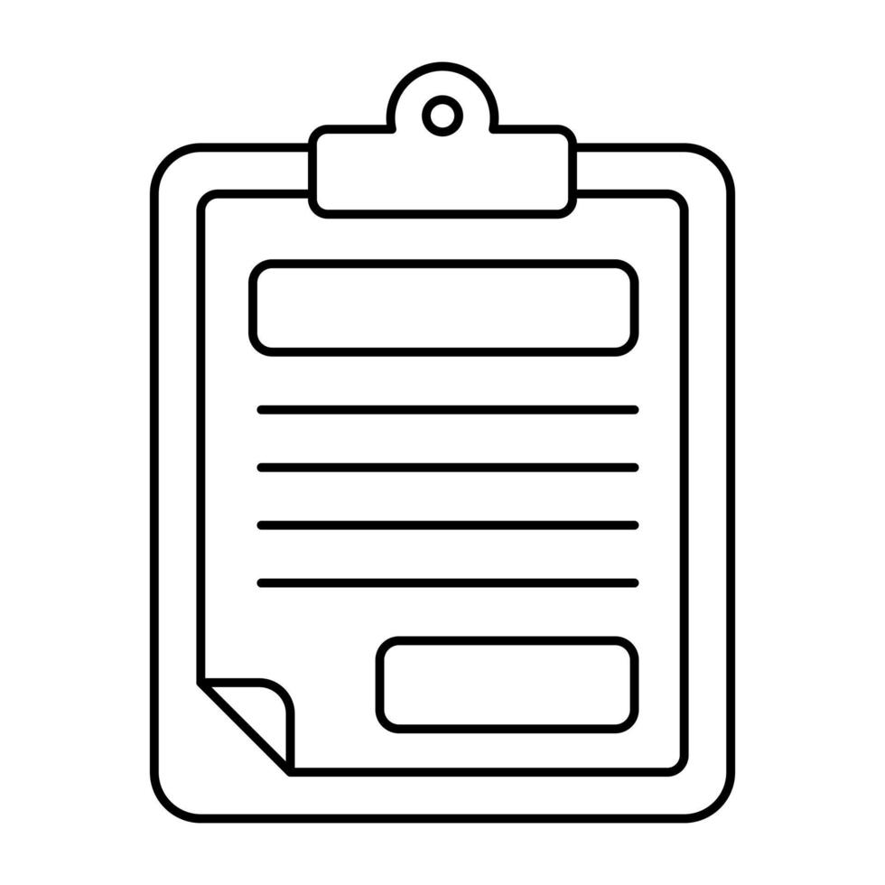 Perfect design icon of clipboard paper vector