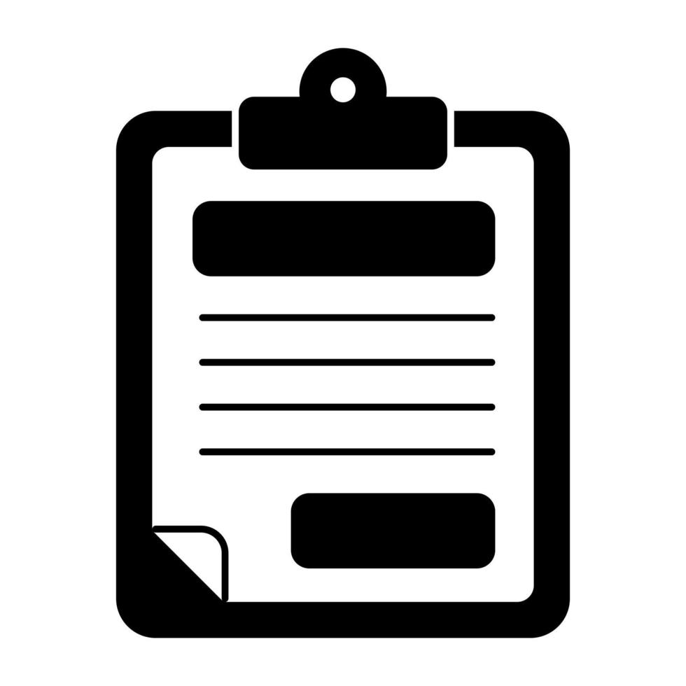 Perfect design icon of clipboard paper vector