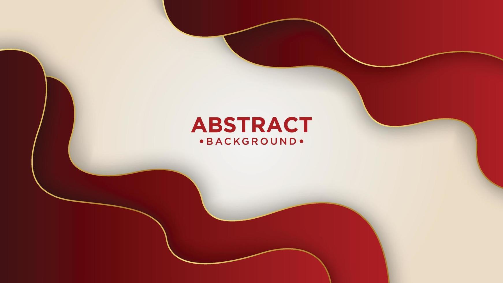 Red and golden luxury abstract background. Suit for banner, presentation design, flyer, and poster. vector