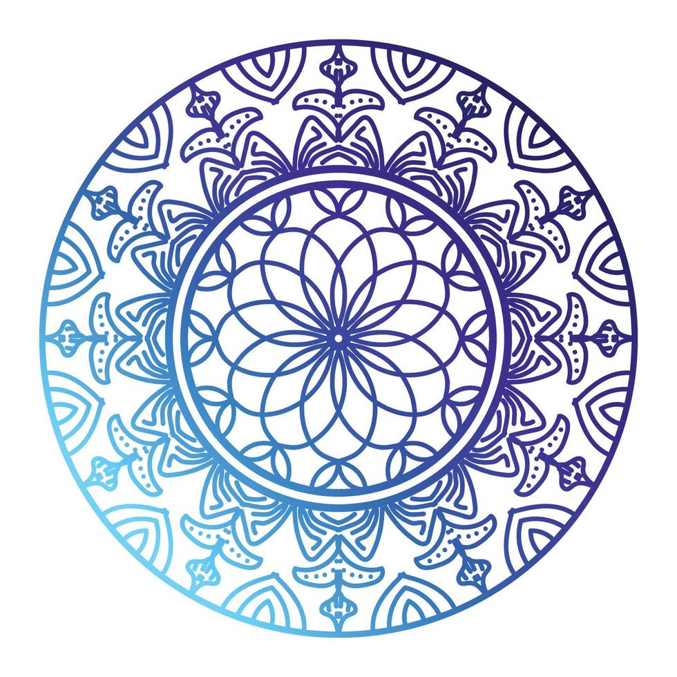 Fondo de diseño de mandala ornamental de lujo de mandala colorido, diseño de mandala, diseño de papel tapiz de arte de libro de colorear de patrón de mandala, patrón de mosaico, tarjeta de felicitación vector