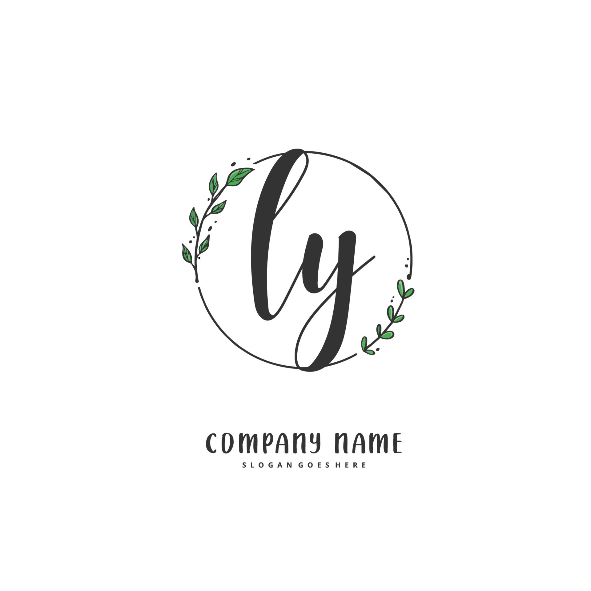 Wedding Logo Design, LY Initials