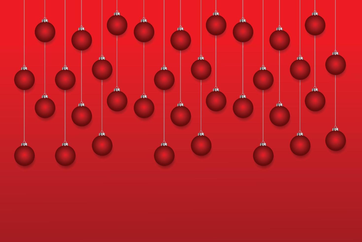 Concept of Christmas wallpaper with decorations - seamless texture. Vector