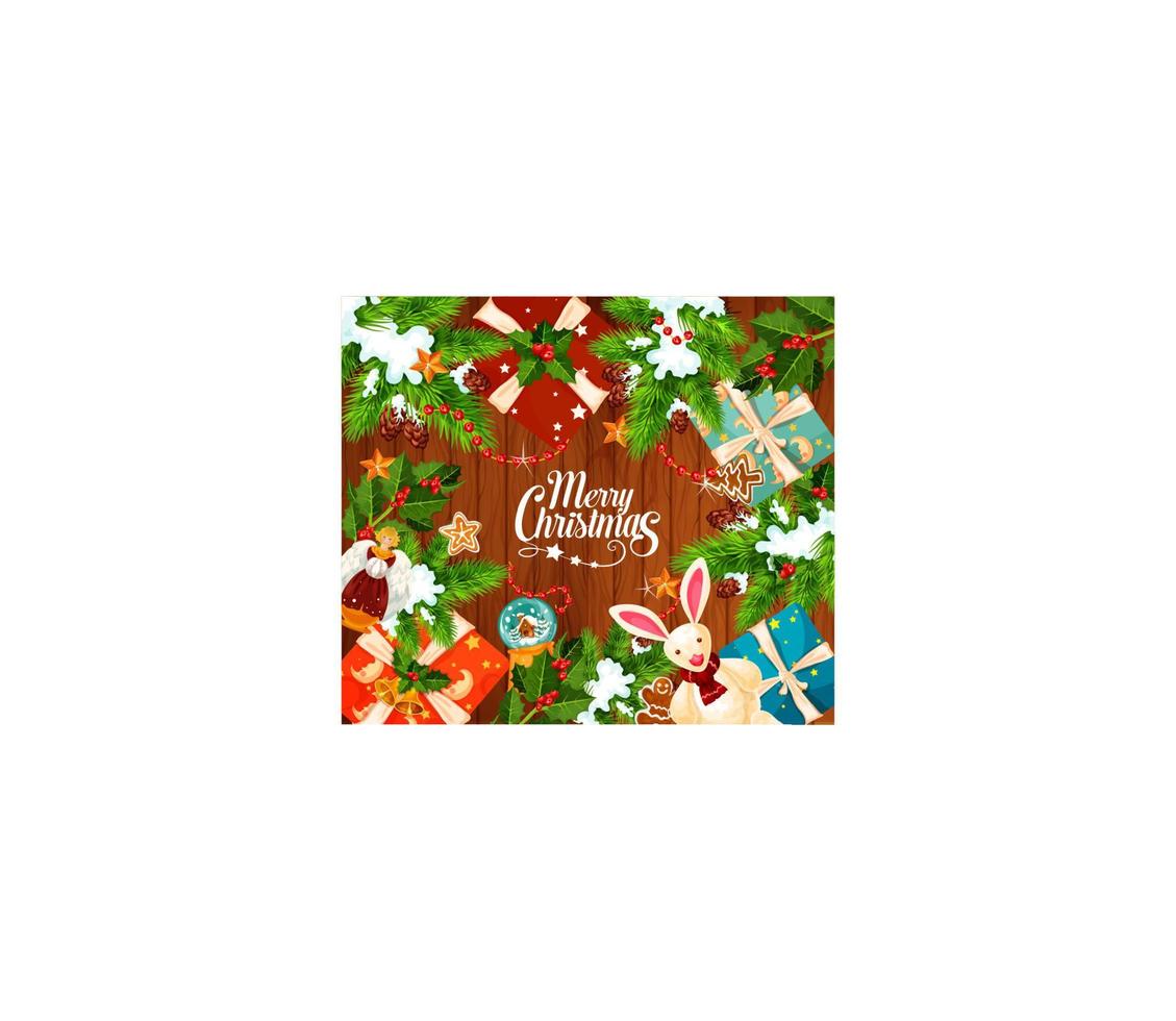 Christmas winter holidays vector greeting card 13056292 Vector Art at