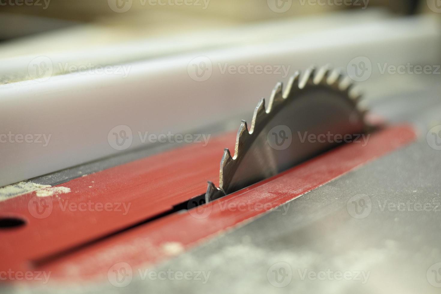 Circular saw for wood. Sharp blade. photo